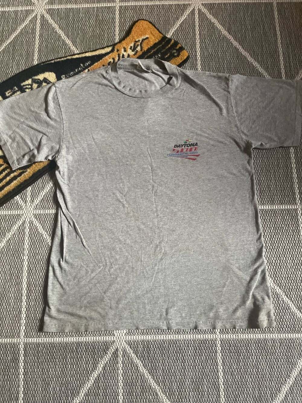 CSX Daytona 500 2003 T-Shirt Size L Gray Racing
